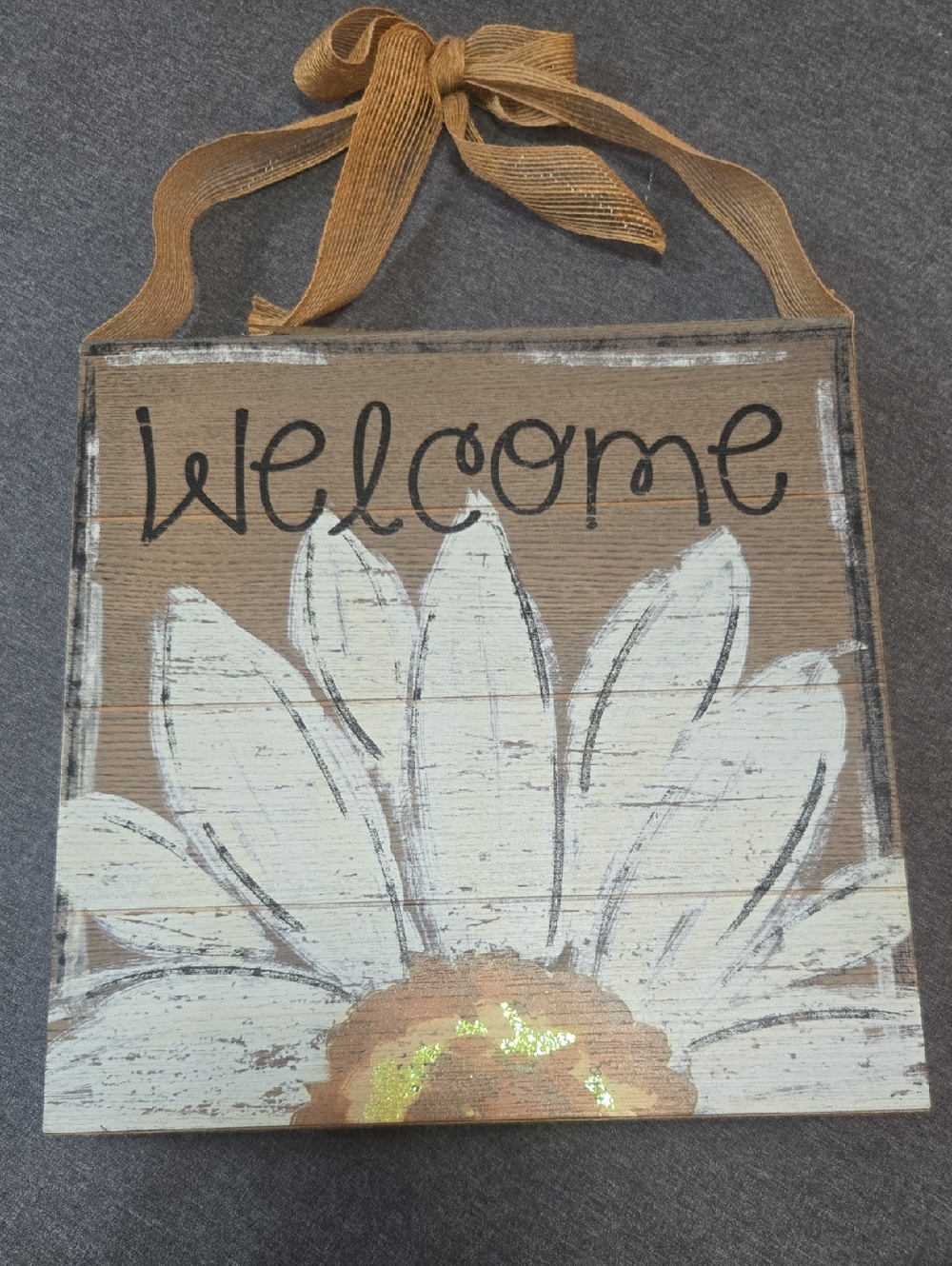 Welcom Flower Sign